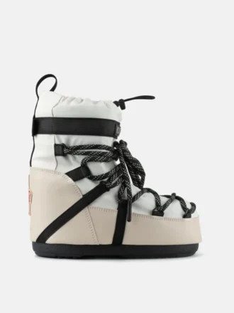 Bílé boty Moon Boot X Moncler Grenoble Icon Low Kotníkové boty