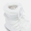 Bílé kotníkové boty Icon Low s umělou kožešinou