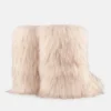 Boty Jacquemus + Moon Boot Icon Yeti Mid v krémové barvě