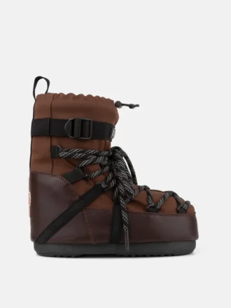 Boty Moon Boot X Moncler Grenoble Icon Low Mocha Brown