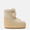 Boty Moon Boot X Vandythepink® Icon Strap z béžového semiše