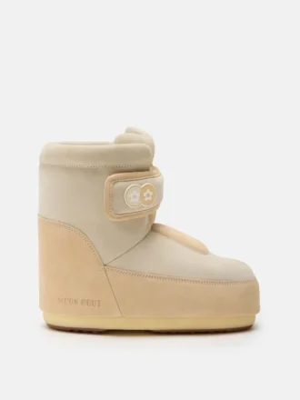 Boty Moon Boot X Vandythepink® Icon Strap z béžového semiše
