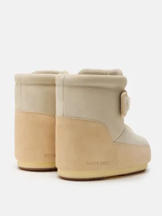 Boty Moon Boot X Vandythepink® Icon Strap z béžového semiše