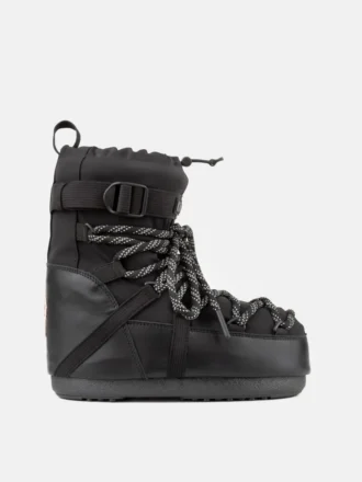 Černé kotníkové boty Moon Boot X Moncler Grenoble Icon Low