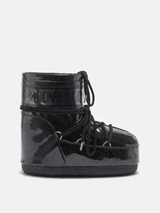 Icon Low Black Glitter Boots