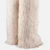 Jacquemus + Moon Boot Icon Yeti vysoké bílé boty z umělé kožešiny