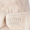 Jacquemus + Moon Boot Icon Yeti vysoké bílé boty z umělé kožešiny