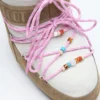 Moon Boot X Guest in Residence Icon Low Honey & White Sand Beaded Suede Kotníkové boty