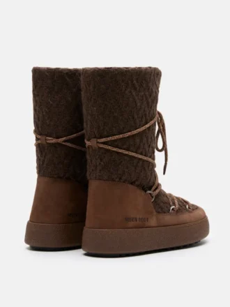 Pletené boty Moon Boot X Guest in Residence Ltrack Cocoa