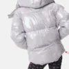 Stříbrná péřová bunda Adidas X Moon Boot Stříbrná péřová bunda Adidas X Moon Boot