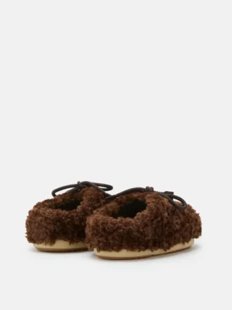 Tmavě hnědé Mules Evx Curly